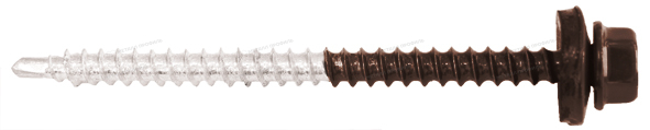 Купить качественный Саморез 4,8х70 ПРЕМИУМ RAL8017 (коричневый шоколад) в интернет-магазине Компании Металл профиль.