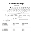 Металлочерепица МП Трамонтана-ML (КЛМА-02-Anticato-0.5)