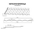 Металлочерепица МП Монтекристо-M (ПРМ-03-3005-0.5)