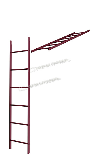 Лестница кровельная стеновая дл. 1860 мм без кронштейнов (3005) ― приобрести в нашем интернет-магазине по приемлемой цене.