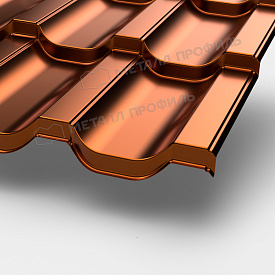 Металлочерепица МП Трамонтана-X (AGNETA-03-Copper\Copper-0.5)