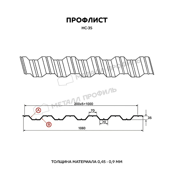 Профилированный лист НС-35x1000-A (ECOSTEEL_T-01-Сосна-0,5), цена 47.66 руб.: приобрести в Могилеве.