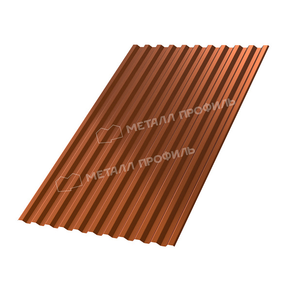 Профилированный лист С-21x1000-A (AGNETA_Д-03-Copper-0,5), цена ― 46.54 руб.: купить в Могилеве.