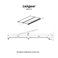 Сайдинг Lбрус-XL-В-14х335 (ECOSTEEL_MA-01-МореныйДуб-0.5)