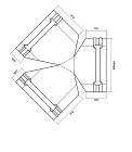 Y-образный тройник для круглого конька R110 (VikingMP E-20-6005-0.5)