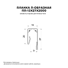 Планка П-образная 13х27х2000 (ECOSTEEL_T-01-ЗолотойДуб-0.5)