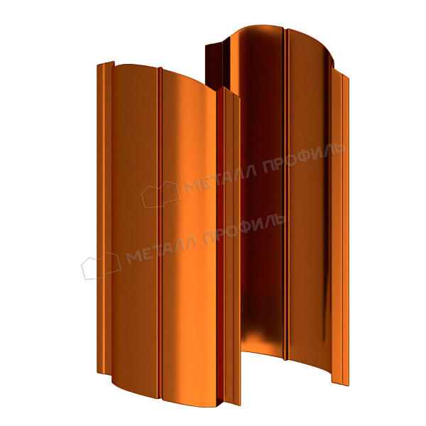 Заказать Штакетник металлический МП ELLIPSE-O 19х126 (AGNETA-20-Copper\Copper-0.5) за 7.66 руб..