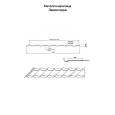 Металлочерепица МП Монтеррей (PURMAN-20-9005-0.5)