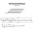Металлочерепица МП Монкатта-L (ПЭ-01-5015-0.45)