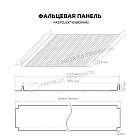 Фальцевая панель Металл Профиль FASTCLICK (VikingMP E-20-RR32-0.5)